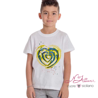 T-SHIRT RAGAZZO | CUORE MAIOLICA