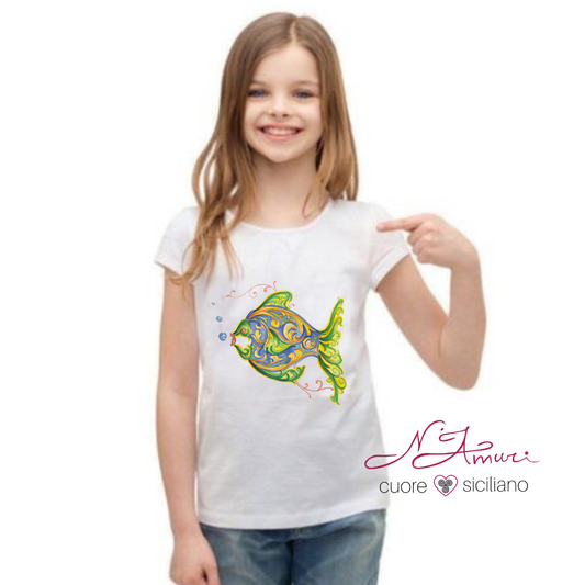 T-SHIRT RAGAZZA | PESCE