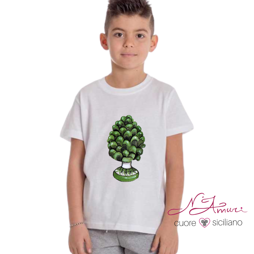 T-SHIRT RAGAZZO | PIGNA VERDE