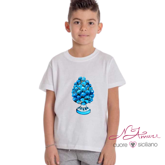 T-SHIRT RAGAZZO | PIGNA AZZURRA