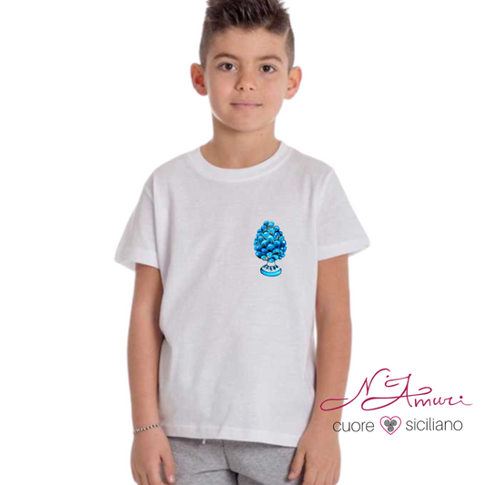 T-SHIRT RAGAZZO | PIGNA AZZURRA